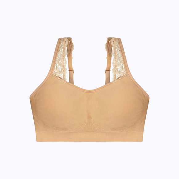 Underoutfit Other - UNDEROUTFIT The Adjustable Comfort Bra (Lace Straps) in Coffee Large